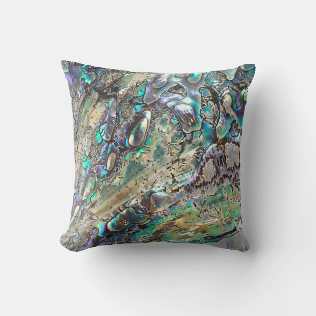 Coussin Coquille de paua de reine (Recto)