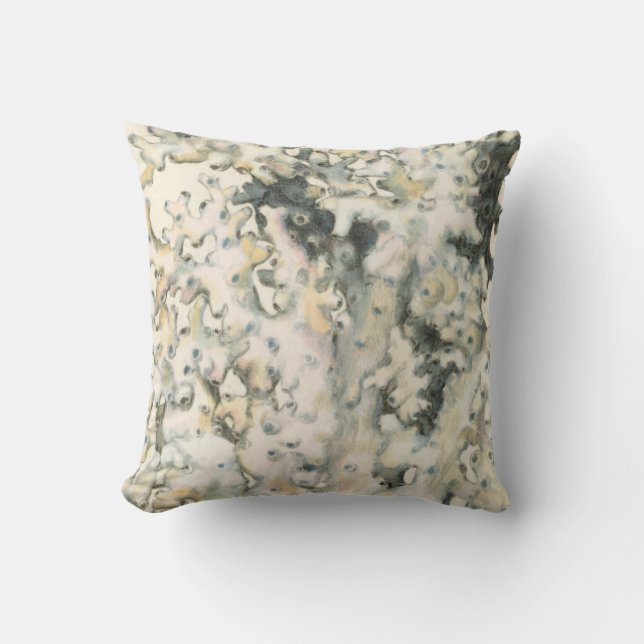 Coussin Corail d'aquarelle antique (Recto)