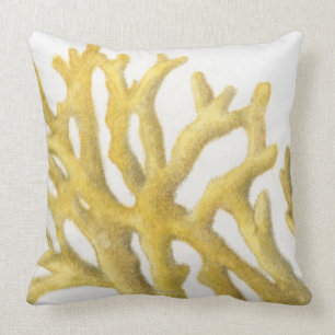 Coussin Corail jaune