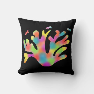 Coussin Corail néon 