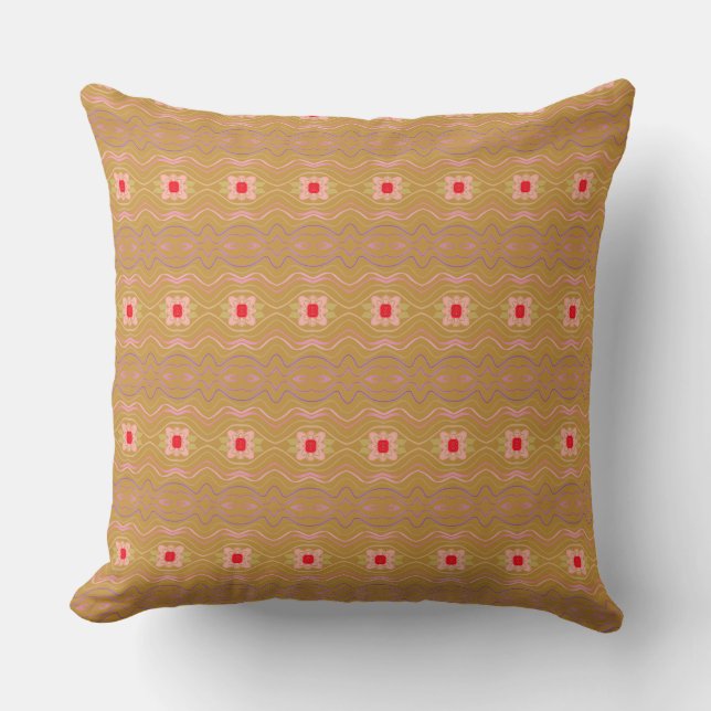 Coussin Corail pourpre et rouge (Recto)