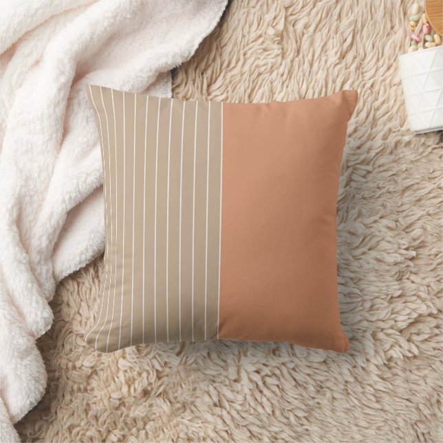 Coussin Coral Beige Deux Tons (Couverture)