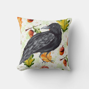 Coussin Corbeau