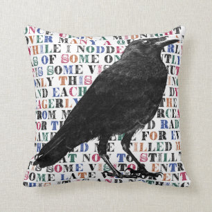 Coussin Corbeau