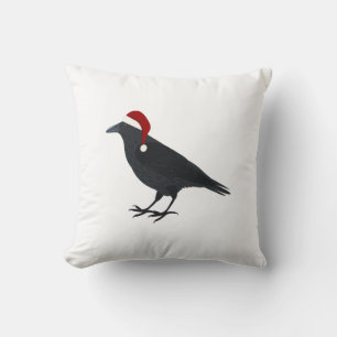 Coussin Corbeau de Noël