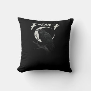 Coussin Corbeau Drôle Essentiel Rétro Classique