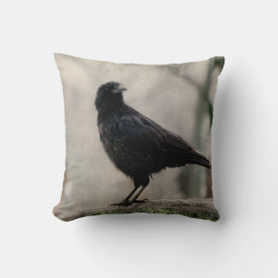 Coussin Corbeau foncé