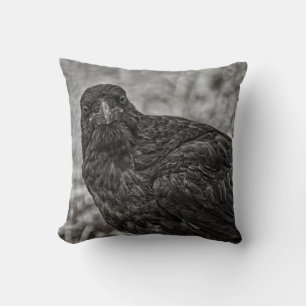 Coussin Corbeau P9239