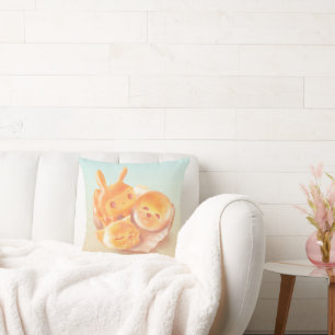 Coussin Corbeille de pain en forme d'animaux : Bichon sour