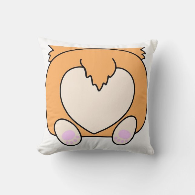 Coussin corgi butt (Recto)