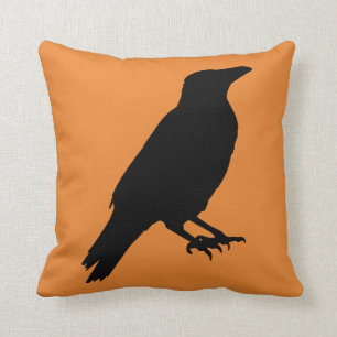 Coussin Corneille d'Halloween vintage