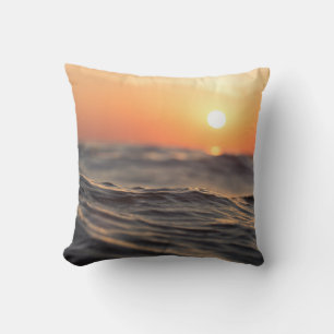 Coussin Corps d'eau pendant l'heure d'or