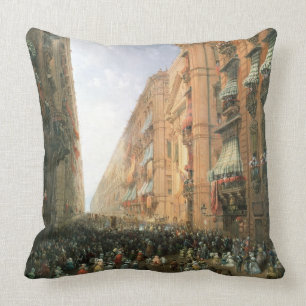 Coussin Cortège de Corpus Christi dedans par