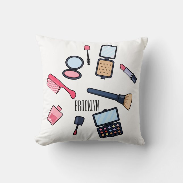 Coussin Cosmétique / maquillage illustration (Recto)