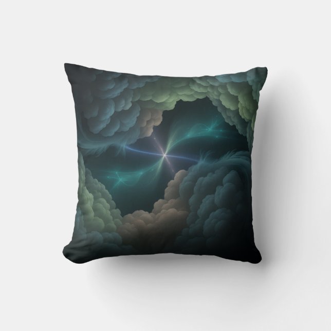 Coussin Cosmic Abstract Throw Pillow (Recto)