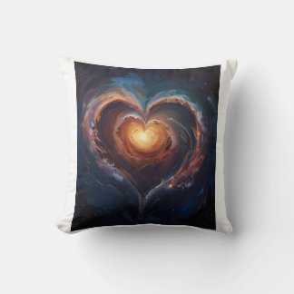 Coussin Cosmic Heart Galaxy Love Art – Universe Romance 