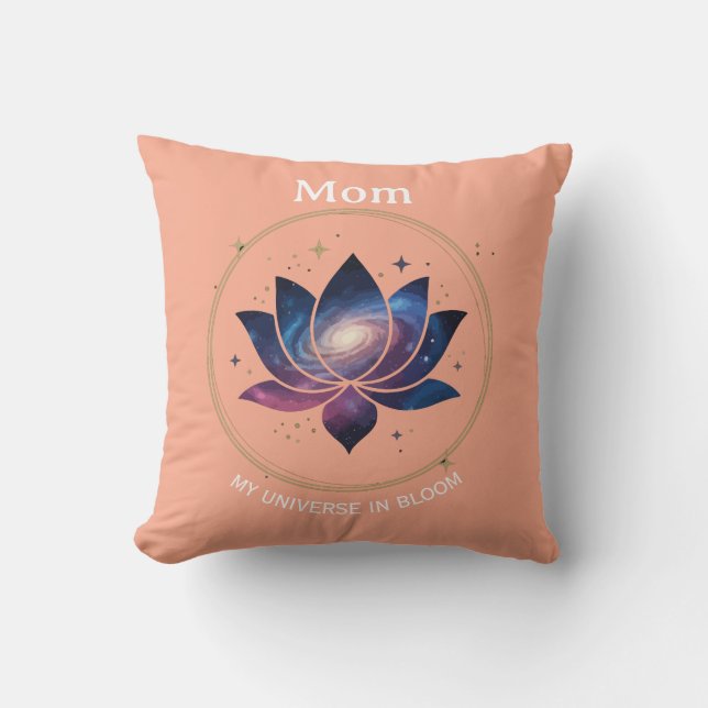 Coussin Cosmic Lotus Flower Mom Bloom (Recto)