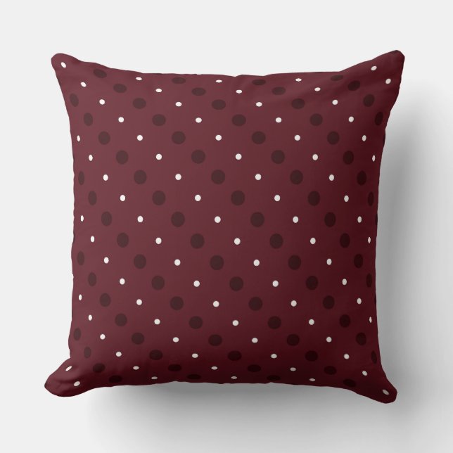 Coussin Cosmos au chocolat et points blancs (Recto)