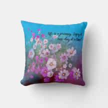 cosmos fleur sauvage 26lbleu L'oreiller la vie est