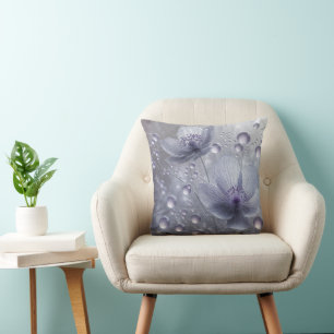 Coussin Cosmos pourpre et gouttes de ragoût