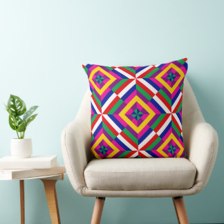 Coussin Cosmos-repeat - Blanc/Rouge DIY double face