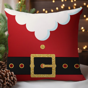 Coussin Costume de Père Noël festif de Noël
