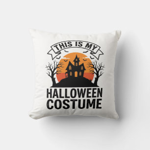 Coussin Costume drôle d'Halloween Maison hantée Vintage Sh