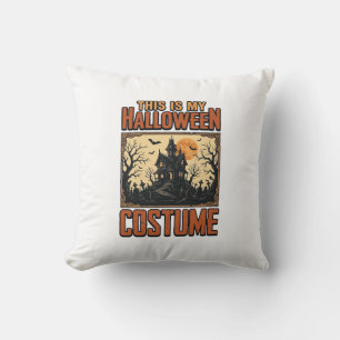 Coussin Costume Halloween Maison Hantée Vintage T-Shirt De