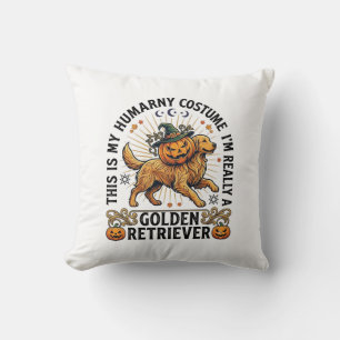Coussin Costume Humain Halloween Chien Retriever Doré Citr