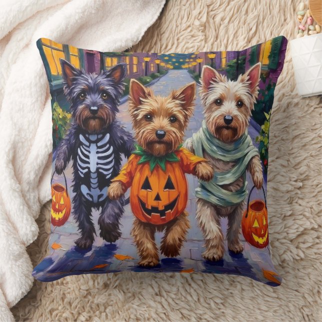 Coussin Costumes d'Halloween pour Skye Terrier allant cher (Couverture)