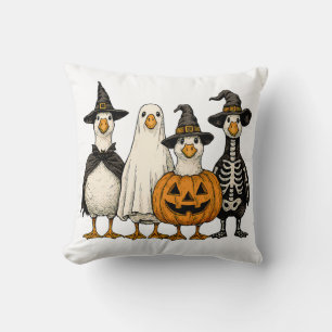 Coussin Costumes d'oie d'Halloween   Witch Ghost Pumpki