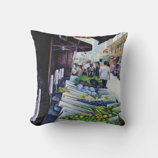 Coussin Côté plus clair de Lavender Street, Singapour (Recto)