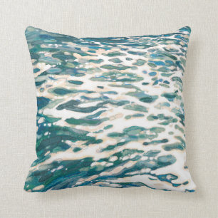 Coussin côtier de décor de plage de sillage