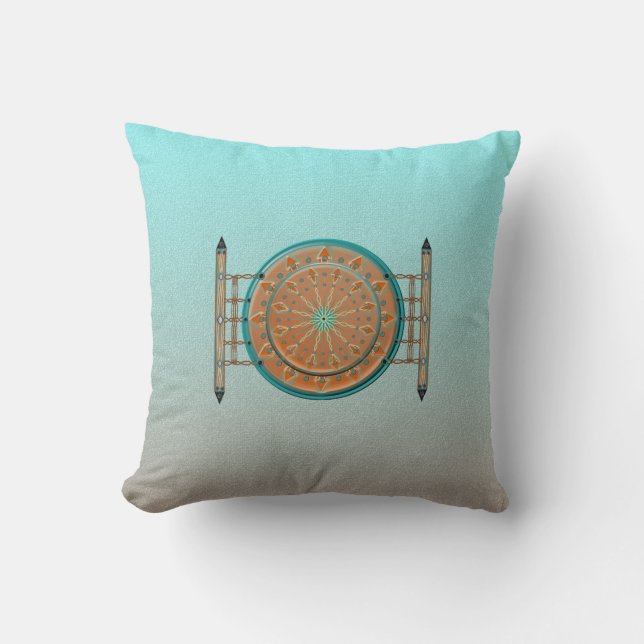 Coussin Coton du carreau 16x16 de coton de cadence de (Recto)