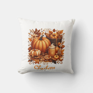 Coussin Cottagecore personnalisé vaisselle corbeille coque