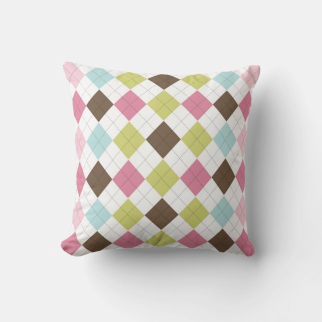 Coussin Couche-oreiller à étrier diamant Jacquard (Recto)