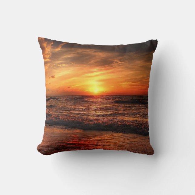 Coussin Coucher de soleil Coucher de projecteur (Recto)