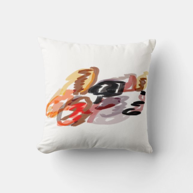 Coussin Coucher de soleil d'automne du Raccoon (Recto)