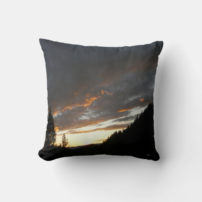 Coussin Coucher de soleil doré.. (Recto)