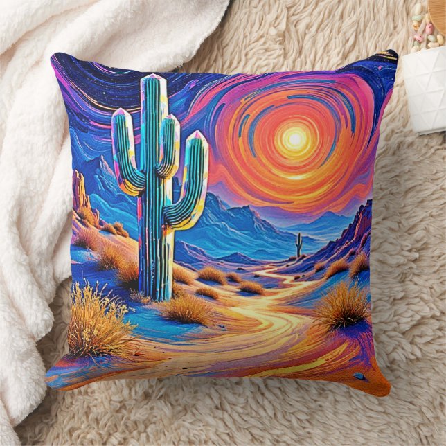 Coussin Coucher de soleil du désert (Couverture)
