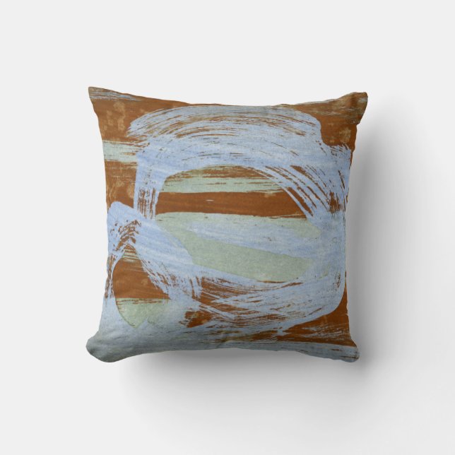 Coussin Coucher de soleil du port (Recto)