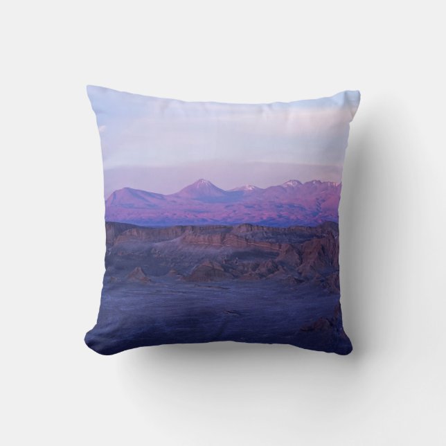 Coussin Coucher de soleil sur la vallée de la Lune - Chili (Recto)