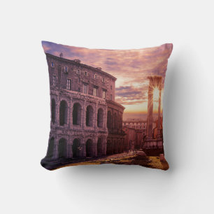 Coussin Coucher de soleil sur le Colisée de Rome à Rome