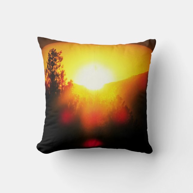 Coussin Coucher du soleil de supernova (Recto)