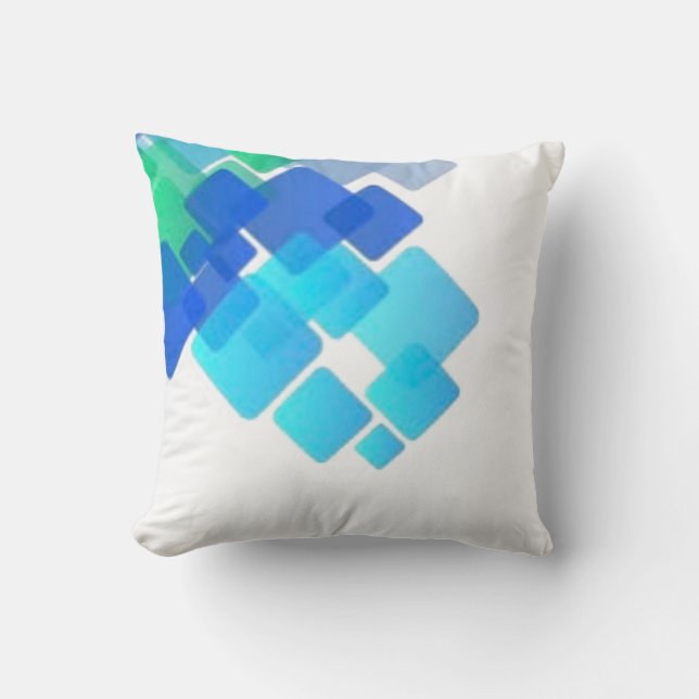 Coussin Couleur bleu abstrait (Recto)