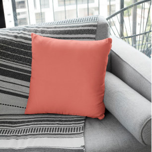 Coussin Couleur de tendance - Coucher de soleil corail