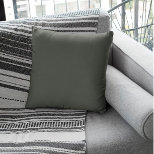 Coussin Couleur de tendance - gris de forêt foncée