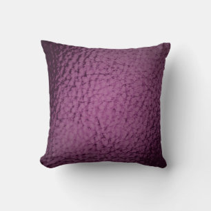 Coussin Couleur du raisin Faux Design en cuir