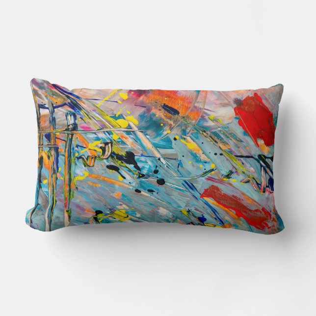 Coussin couleur eau simple (Recto)