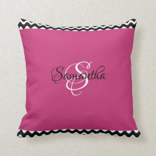 Coussin Couleur magenta confortable et Customisée -